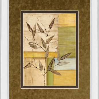 Urban Garden I By Norm Olson - Mirror Framed Print Wall Art - Light Brown