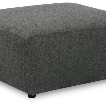 Edenfield - Oversized Accent Ottoman - Charcoal