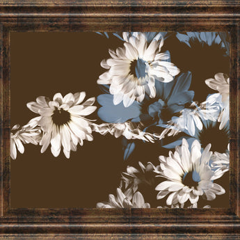 Chocolate Bloom Il By A. Project Framed Print Wall Art - Dark Brown