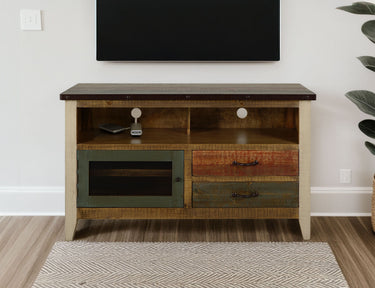 Antique TV Stand with Drawers - image 7 of 12