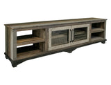 Loft TV Stand Two Tone Gray / Brown - TV Stands at Quality Home Furniture Mesquite