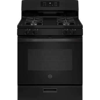 GE 30" Freestanding Gas Range, Black - JGBS60DEKBB