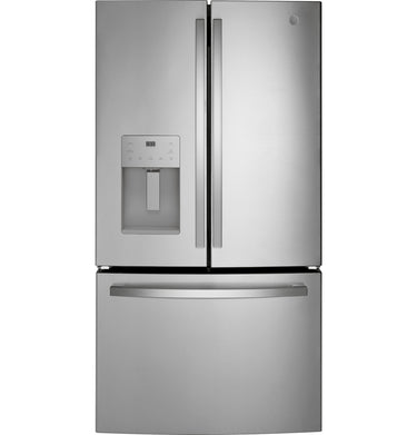 GE 25.6 French Door Refrigerator, FP Resisitant S.S. - GFE26JYMFS