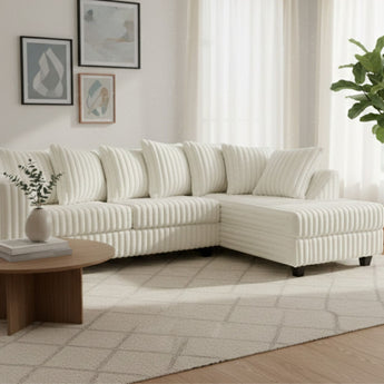 300 Hugo Corduroy Ivory Sect.