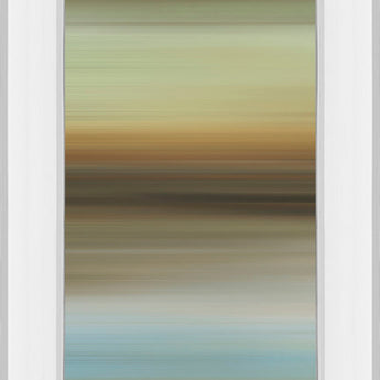 Abstract Horizon I By James Mcmaster - Mirror Framed Print Wall Art - Beige