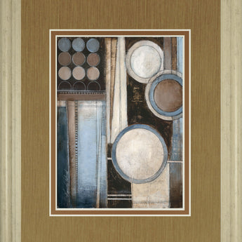 Blue Notes Il By Kimberly Poloson - Framed Print Wall Art - Beige