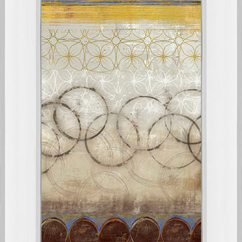 Mellow I By Allison Pearce - Mirror Framed Print Wall Art - Yellow