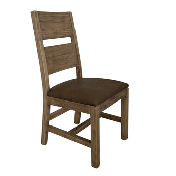 Silla de Teca Natural (Juego de 2) - Marrón