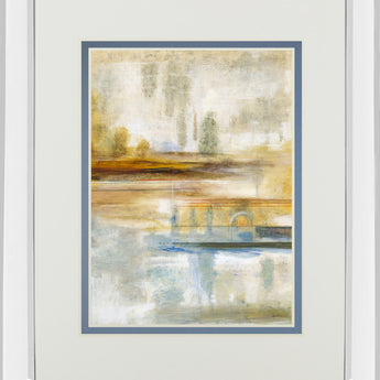 Earthscape Il By Augustine - Mirror Framed Print Wall Art - Bronze