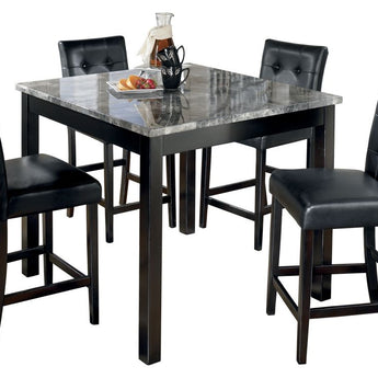 Maysville - Square Counter TBL Set (Set of 5) - Black