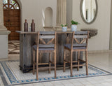 Loft Barstool (Set of 2) Two Tone Gray / Brown - alternate view
