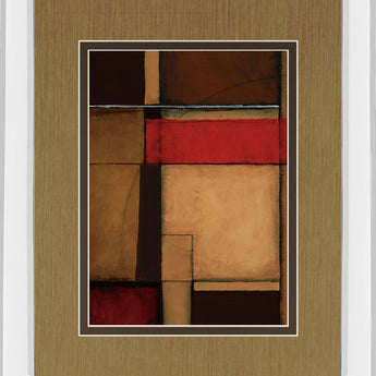 Gateways Il By Patrick St. Germain - Mirror Framed Print Wall Art - Light Brown