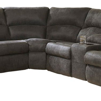 Tambo - Right Arm Facing Loveseat With Console 2 Pc Sectional - Pewter