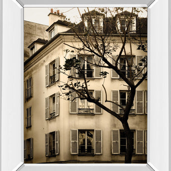 Latin Quarter I By Milla - Mirror Framed Print Wall Art - Beige