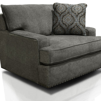 Emerson - Swivel Chair With Nails