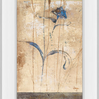 Kimono I By Loretta Linza - Mirror Framed Print Wall Art - Beige