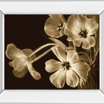 Elegante By Adrian Jendrasik - Mirror Framed Print Wall Art - Light Brown