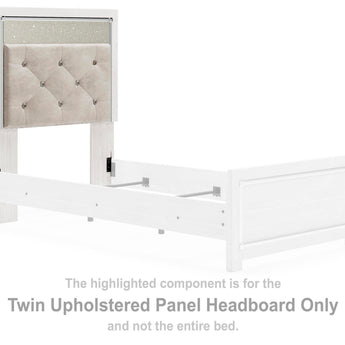 Altyra - Twin UPH Panel Headboard - White