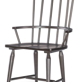 Fenmore - Spindle Arm Chair (Set of 2) - Mocha And Distressed Cherry