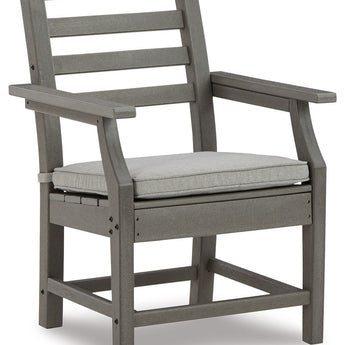 Visola - Sillón con cojín (juego de 2) - Gris