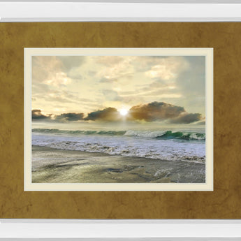 Discovery By Mike Calascibetta - Mirror Framed Print Wall Art - Gold