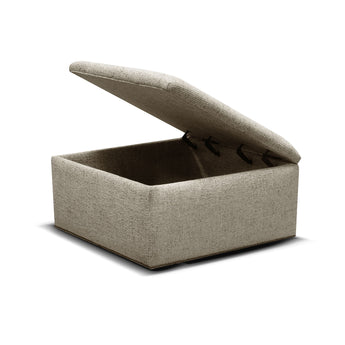 Hendrix - 7650/AL/N - Ottoman With Nails