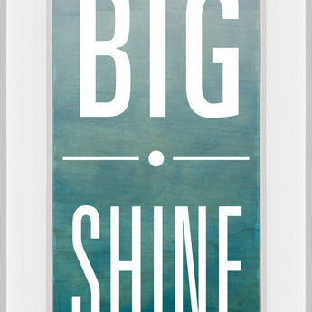 Shine By Sd Studios - Mirror Framed Print Wall Art - Blue