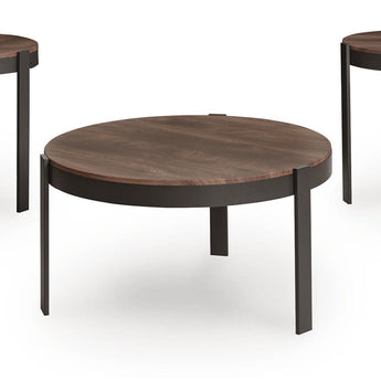 Horizon Hills - Occasional Table Set (Set of 3) - Brown / Black