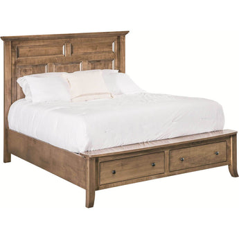 Provence Queen Storage Footboard Bed