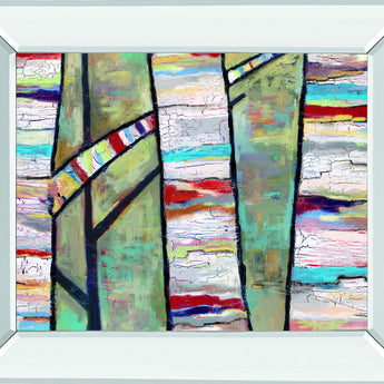 Converse By Staci Swider - Mirror Framed Print Wall Art - Purple