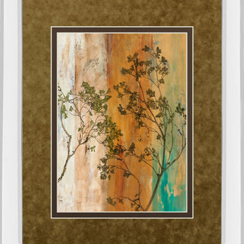 Spring Branch Il By Norm Olson - Mirror Framed Print Wall Art - Light Brown