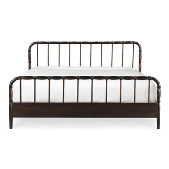 Vivian - King Bed - Dark Brown