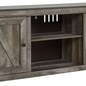 Wynnlow - LG TV Stand w/Fireplace Option - Gray