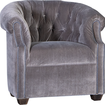 Mayo 8220 Series Customizable Swivel Tub Chair with Button Tufting