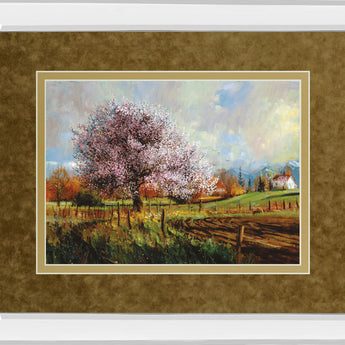 Spring Blossoms By Larry Winborg - Mirror Framed Print Wall Art - Green
