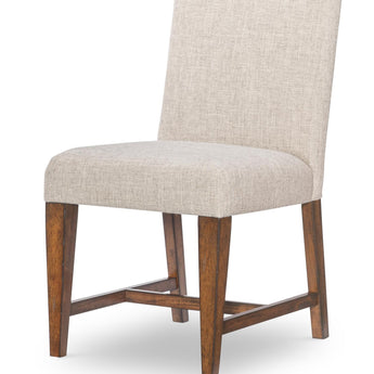 Fenmore - Upholstered Side Chair (Set of 2) - Mocha And Distressed Cherry