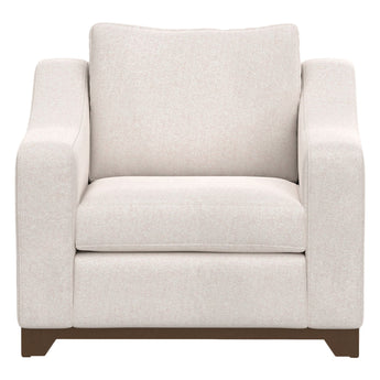 Natural Parota - Armchair - Mink Withe