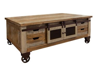 Antique Cocktail Table With 8 Drawers / 4 Doors Multicolor - Cocktail Tables at Quality Home Furniture Mesquite