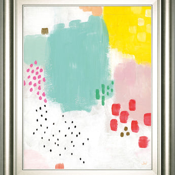 Dots And Colours-Mattie By Joelle Wehkamp - Framed Print Wall Art - Green
