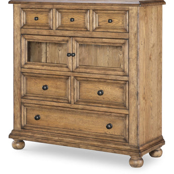 Vintage Market - Glass Door 6 Drawer Chest