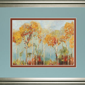 Up Front By Alison Pearce - Framed Print Wall Art - Blue