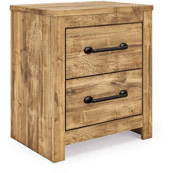Maystonna - Two Drawer Night Stand - Brown