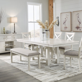 Robbinsdale - Juego de mesa extensible rectangular para comedor