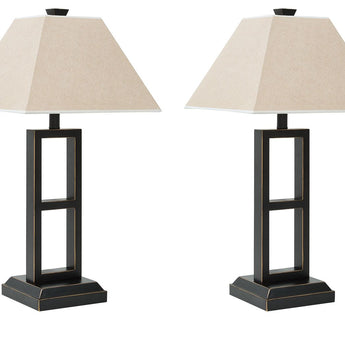 Deidra - Metal Table Lamp (Set of 2) - Black