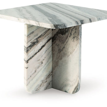 Baretton - 15" Accent Cocktail Table - Black / White / Taupe
