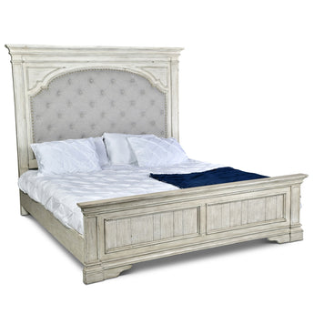 Highland Park - Cama Queen - Blanco Catedral
