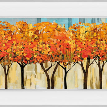 Avenue By Mark Chandon - Mirror Framed Print Wall Art - Orange