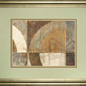 Circular Sculpture By Wild Apple Portfolio - Framed Print Wall Art - Light Brown