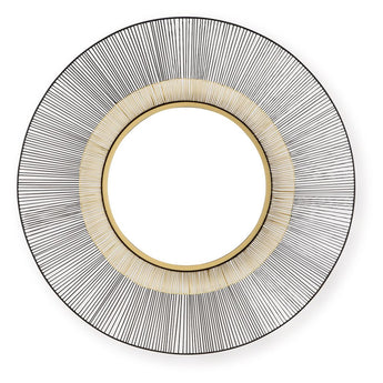 Dallmen - Accent Mirror - Black / Gold Finish