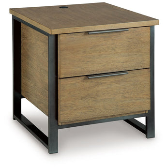 Montia - Rectangular End Table - Light Brown